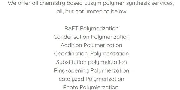 A list of polymers that are used in the construction process.